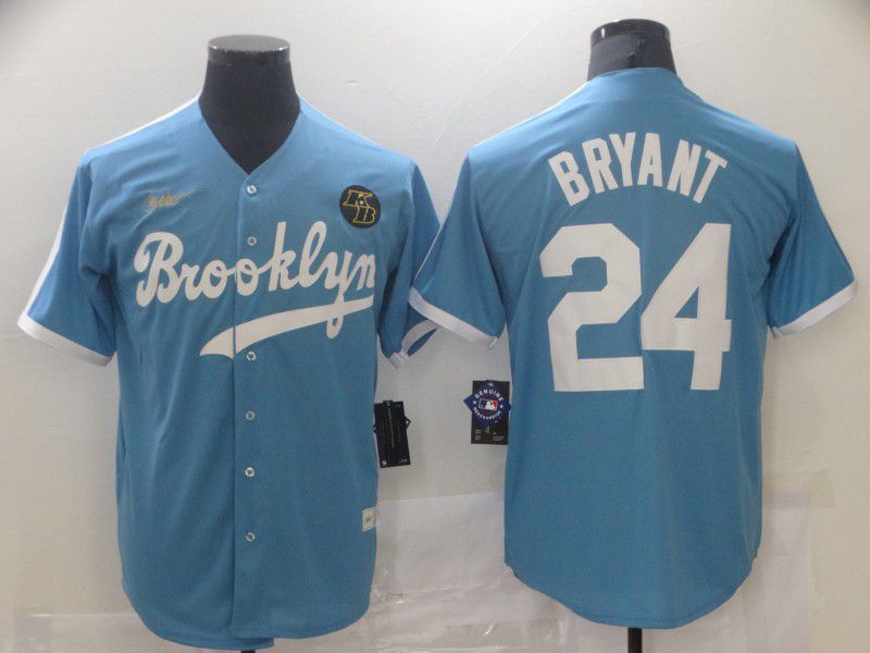 Men Los Angeles Dodgers 24 Bryant Light blue Game 2021 MLB Jerseys